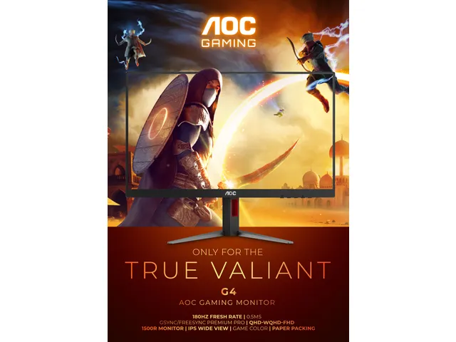 Monitor 31.5 Inch Panel resolution 2560x1440, Max Refresh rate