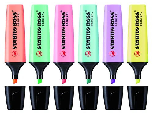 Markeerstift STABILO BOSS Original 70/144 pastel geel