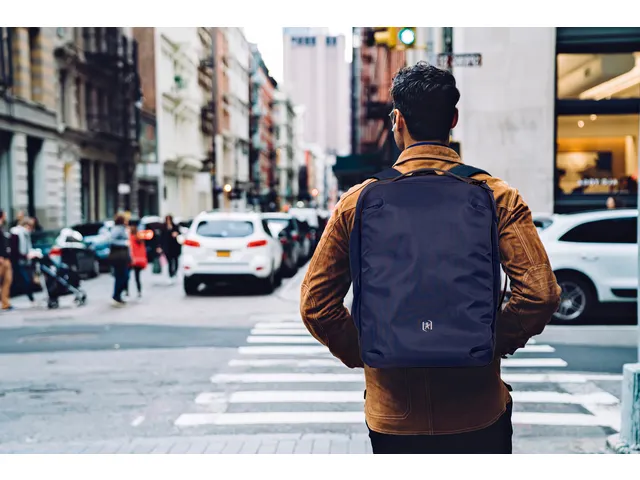 Rugzak Oxford Identity 14 vakken navy 15 inch