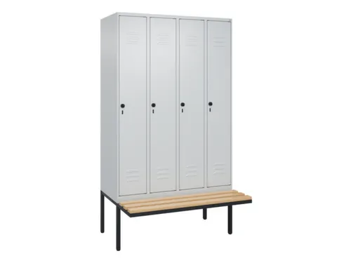 locker voor scheiding van kleding,HxBxD 2120x1200x815mm,4vak