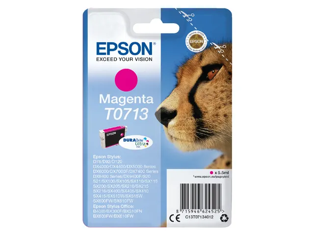 Inktcartridge Epson T0713 rood C13T07134012