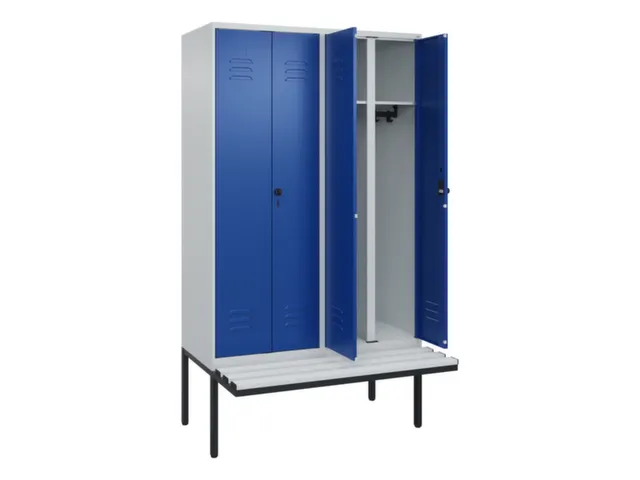 locker voor scheiding van kleding,HxBxD 2120x1200x815mm,4vak