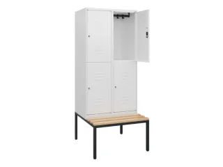 Dubbeldekse dekenkist,HxBxD 1950x800x815mm,2x2vak.,vak B 400mm - 2