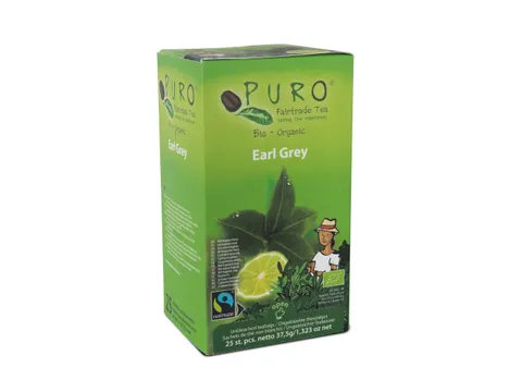 Puro thee Earl Grey fairtrade 25 zakjes