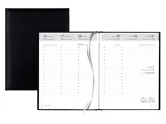 Agenda 2026 Quantore A5 7 jours/2 pages 4 langues noir