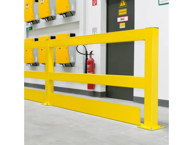 hoek voor onderrijdbeveiliging,HxBxD 200x880x100mm,staal,geel