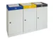 station de tri sélectif,3x70l,HxlxP 850x1210x380mm,coupe-feu