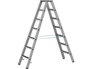 veiligheidsladder,beide zijden,2x7treden m. R13-laag,balk L 1,98m - 2