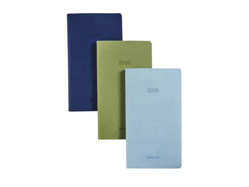 Agenda 2027 Brepols Interplan Colora 7dagen/2pag taupe, roze, dblauw