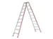 escabeau industriel,double face,2x12marches,Hauteur 2,31m