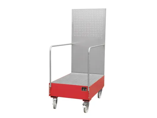 Verrijdbare Opvangbak,V. 2X200L Vat,Opvangvol. 215L