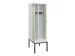 locker met bank,voor scheiding van kleding,HxBxD 2120x600x815mm,2vak