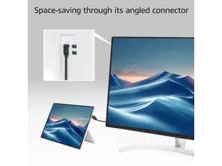 Kabel ACT USB-C hoek boven/beneden 10Gbps 1m - 9