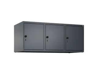 opzetkast,v. locker,3vak.,vak B 400mm,HxBxD 500x1200x500mm,vleugeldeur - 1
