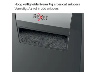 Papiervernietiger Rexel Momentum X308 snippers 5x42mm P-3 - 9