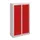 lockerkast,HxBxD 815x460x200mm,2x4vakken,RAL7035,front RAL7035