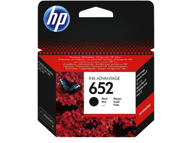 HP 652 Inktcartridge Zwart F6V25AE Origineel