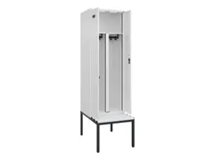 PBM-locker met bank,HxBxD 2120x600x815mm,2vak,vak B 300mm