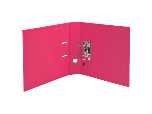Classeur à levier PVC A4 dos de 70mm. - Framboise