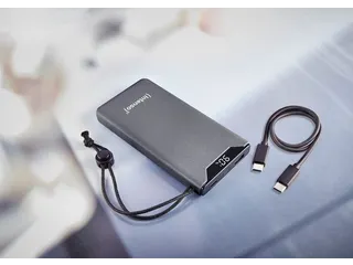 F10000 Powerbank 10.000 mAh Li-Po Display PD en QC 3.0 grijs - 5