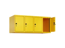 opzetkast,v. locker,4vak.,vak B 300mm,HxBxD 500x1200x500mm