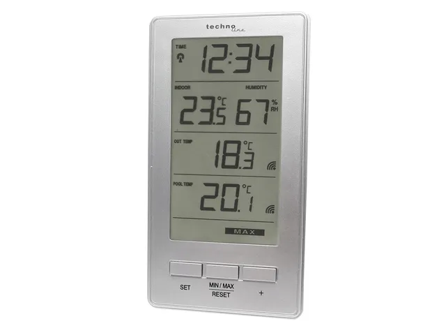 Weerstation Technoline WS 9069 78x147x23mm wit met 2 buitensensors