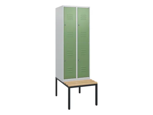 Dubbeldekse dekenkist,HxBxD 1950x600x815mm,2x2vak.,vak B 300mm