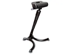 Stahulp Staalbuis H 670-900Mm Pu-Schuimzitting Zwart Schuine Zuil