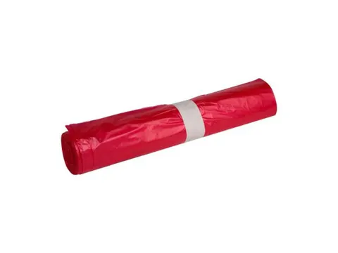 Afvalzak HDPE 70 Liter Rood 57,5x100cm Virgin 10x50 stuks