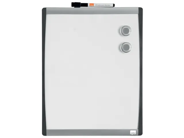 Nobo droog uitwisbaar whitebord met gewelfde lijst 35.5x28cm