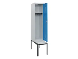 locker met bank,HxBxD 1950x400x815mm,1vak,vak B 400mm,cilinderslot
