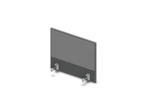 opzetpaneel bureau aanbouw zijkant MS-donkergrijs BN8078-grijs 600mm