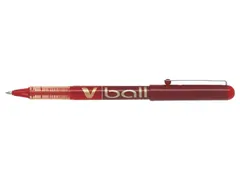 Rollerpen Pilot V-Ball 07 Medium punt Rood