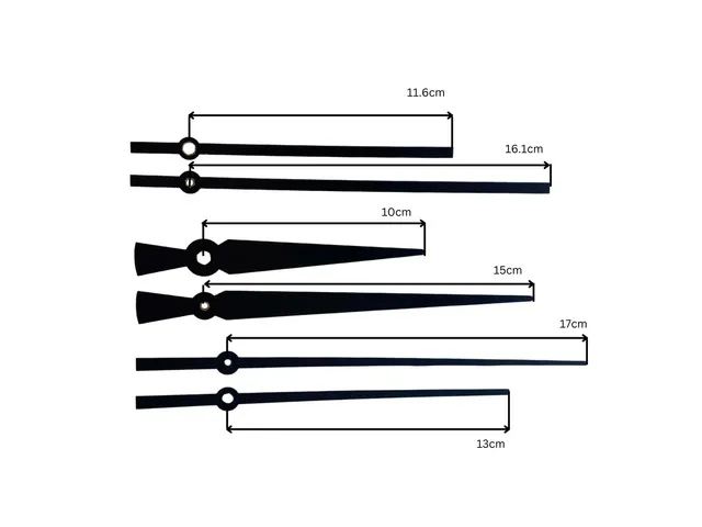 Klokwijzers Nextime set L met stil uurwerk