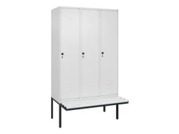 locker voor scheiding van kleding,HxBxD 2120x1200x815mm,3vak