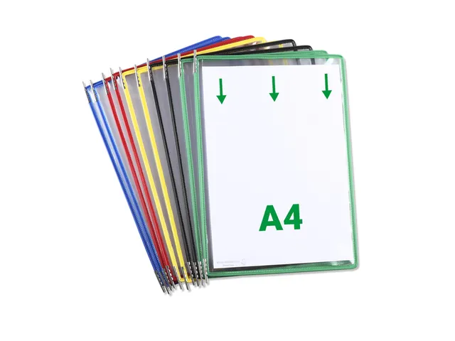 Zichtpaneel Tarifold A4 verticaal 230x343mm Assorti 10 stuks