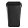 QuartzLine Afvalbak 441452 kunststof 23 liter Zwart