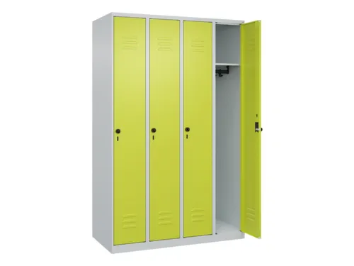locker,HxBxD 1850x1200x500mm,4vak,vak B 300mm,draaigrendel