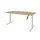 Dextro Slinger Bureau Zit-sta T-poot 140x80 honey castello 25mm wit