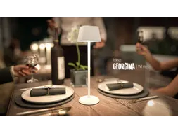 Securit Tafellamp Georgina LED Wit oplaadbaar USB dimbaar