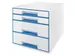 Ladenbox Leitz WOW Cube 4 laden wit/blauw
