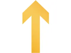 Verwijderbare vloersticker pijlvorm