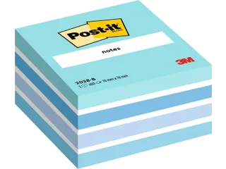 Memoblok 3M Post-it 2028 76x76mm kubus pastel blauw - 3