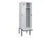 locker met bank,voor scheiding van kleding,HxBxD 2120x600x815mm,2vak