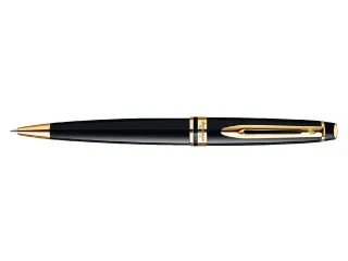 Balpen Waterman Expert Black lacquer GT Medium Blauwe inkt - 1