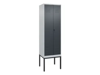 PBM-locker,HxBxD 2120x600x500mm,2vak,vak B 300mm,draaigrendel - 1