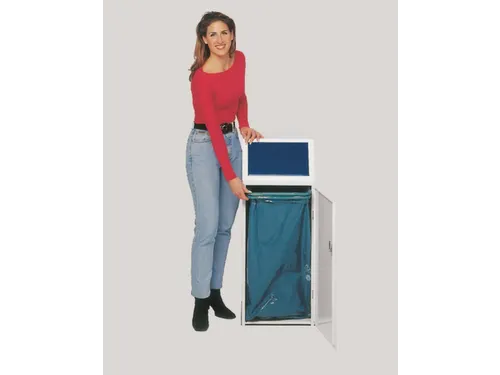 Afvalverzamelaar 69 Liter Klemring Sticker Papier Deur Voor Blauw