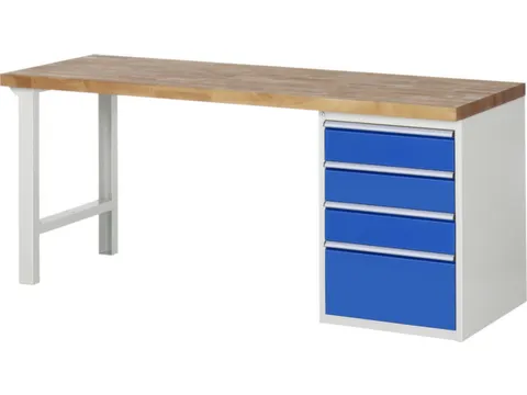 werkbank,HxBxD 890x2000x700mm,beukblad,draagverm. 750kg