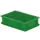 Euronorm-Stapelbak 2.7l 75x 300x 200mm Wanden/Bodem Gesloten Groen