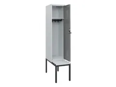 locker met bank,HxBxD 1950x400x815mm,1vak,vak B 400mm,draaigrendel
